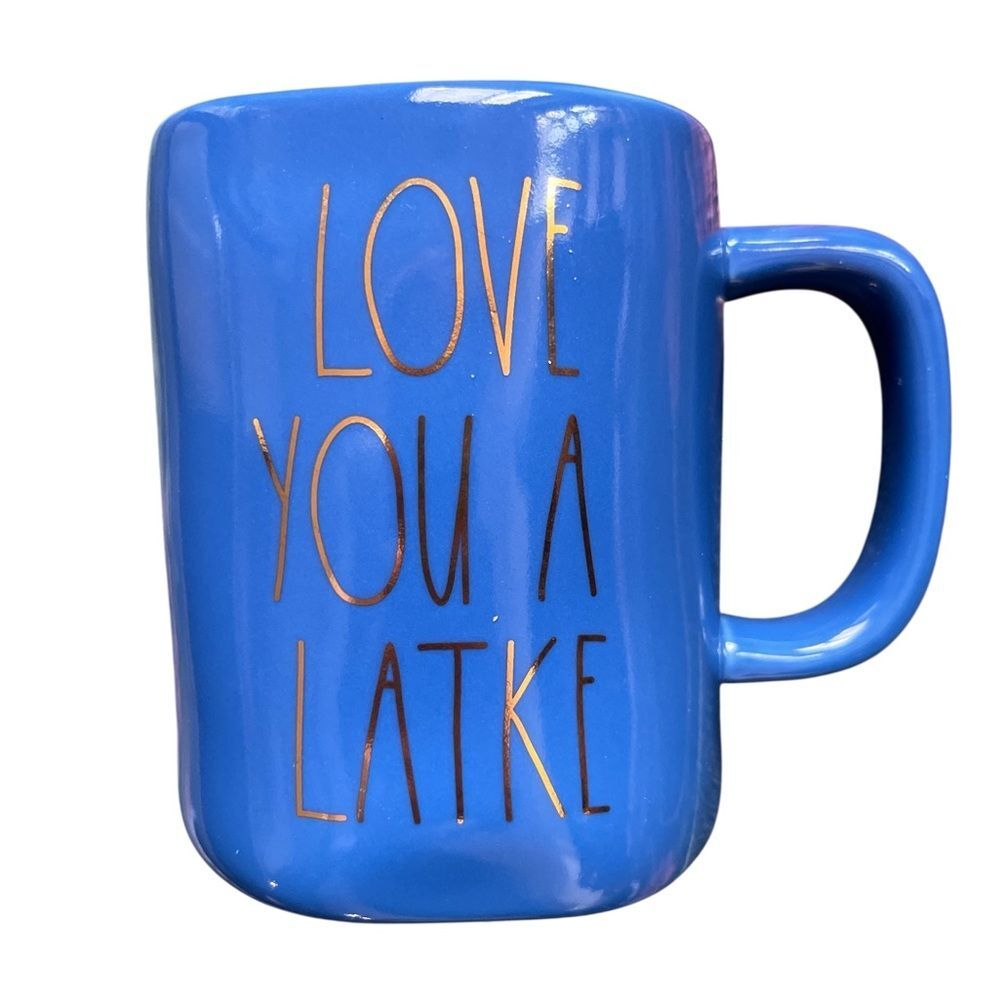 Rae Dunn “Love You A Latke” Mug Holiday Hanukkah Ceramic Farmhouse Coffee Cup